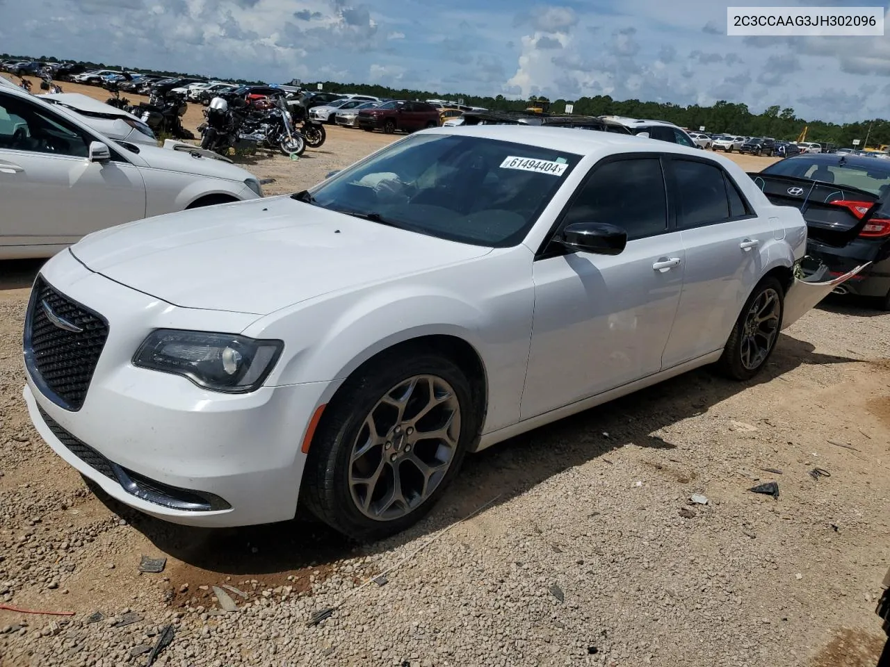 2018 Chrysler 300 Touring VIN: 2C3CCAAG3JH302096 Lot: 61494404