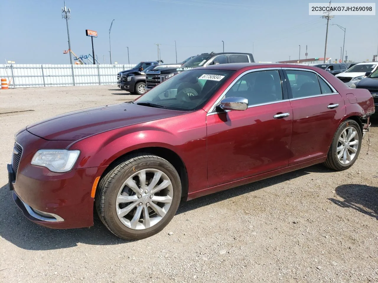 2C3CCAKG7JH269098 2018 Chrysler 300 Limited