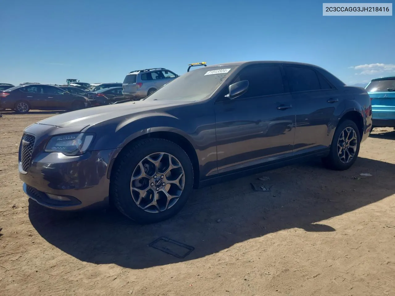 2018 Chrysler 300 S VIN: 2C3CCAGG3JH218416 Lot: 71843804