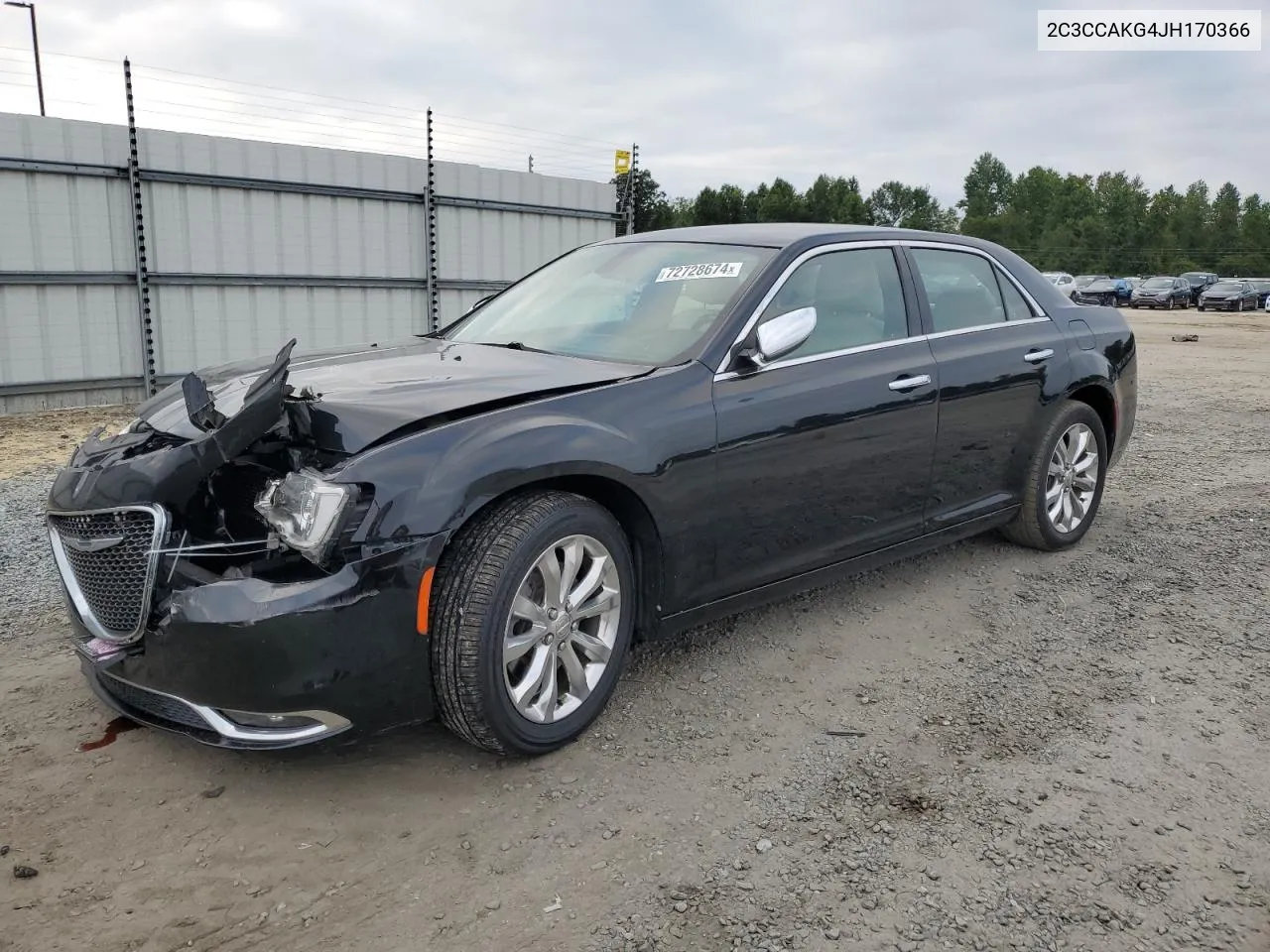 2C3CCAKG4JH170366 2018 Chrysler 300 Limited