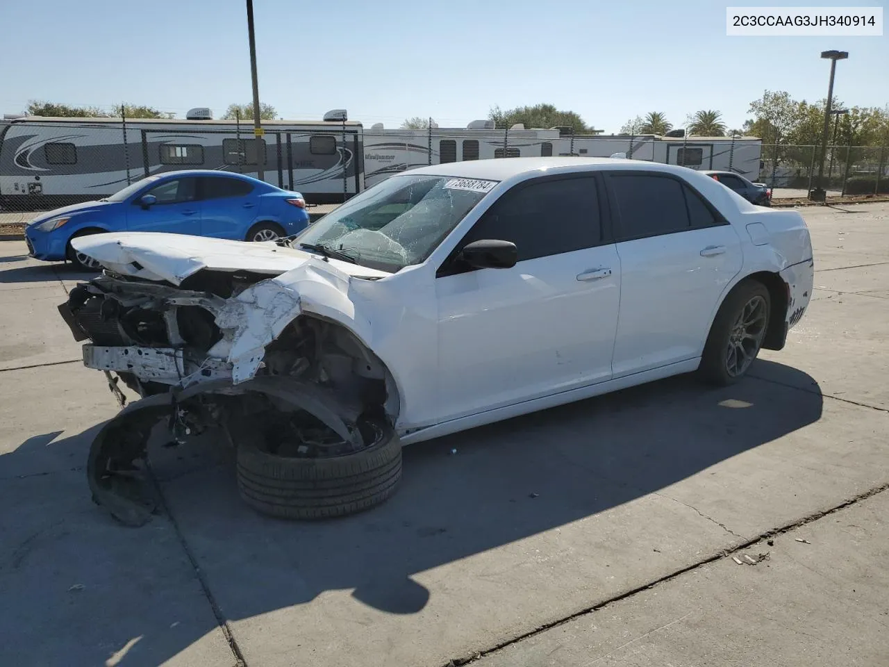 2018 Chrysler 300 Touring VIN: 2C3CCAAG3JH340914 Lot: 73688784