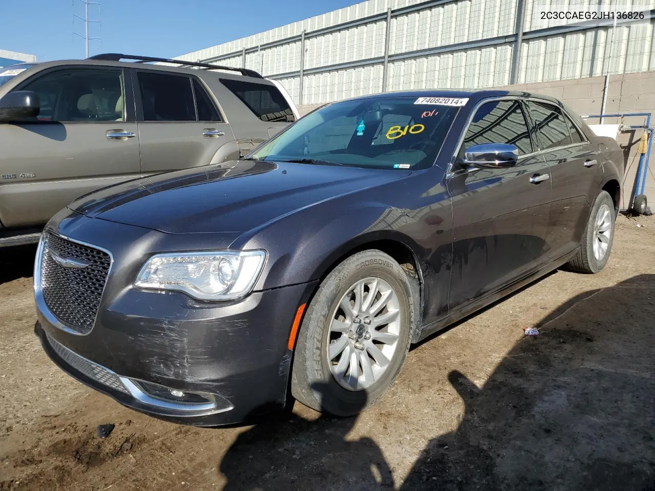 2018 Chrysler 300 Limite VIN: 2C3CCAEG2JH136826 Lot: 74082014