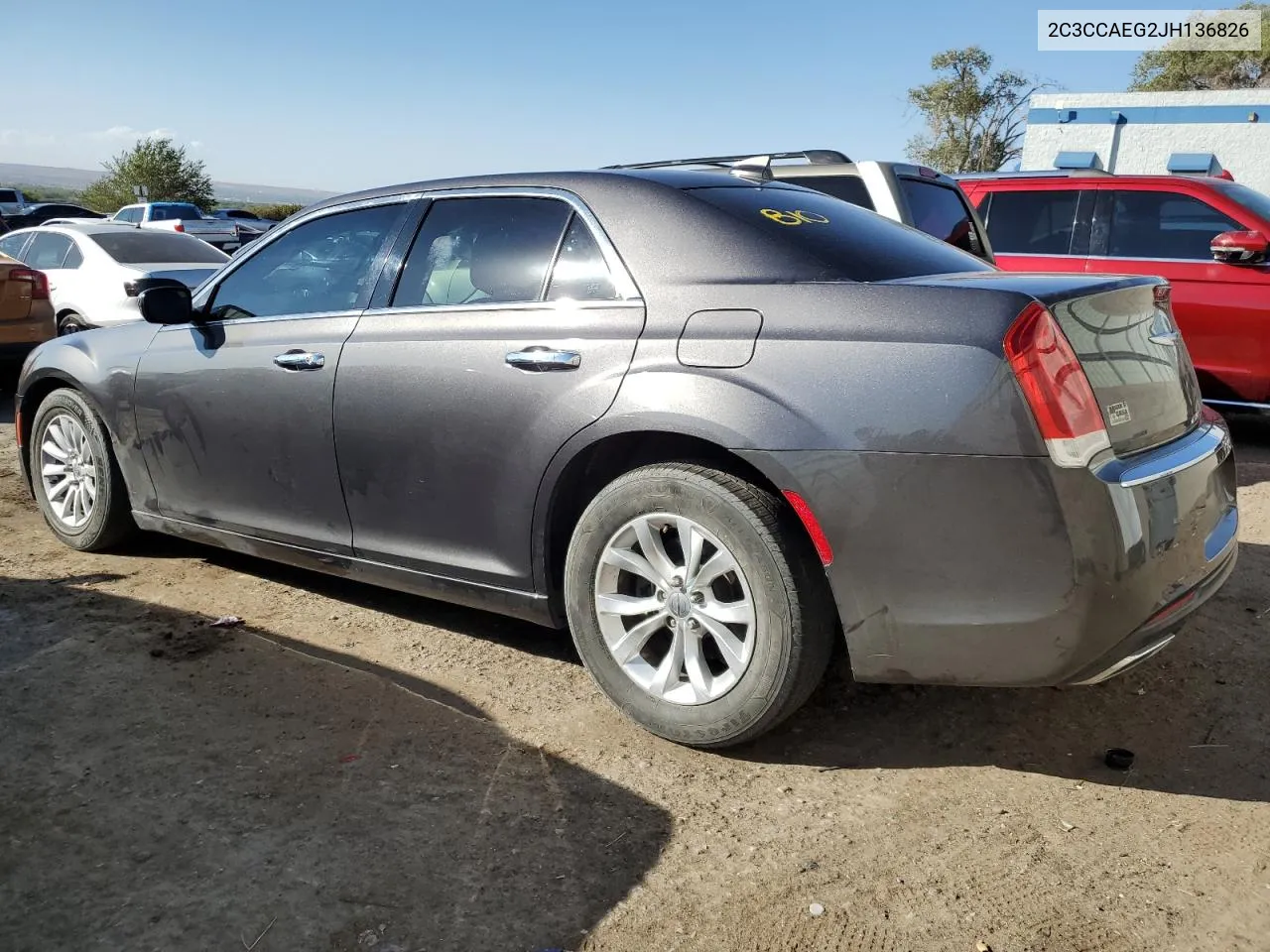 2C3CCAEG2JH136826 2018 Chrysler 300 Limite