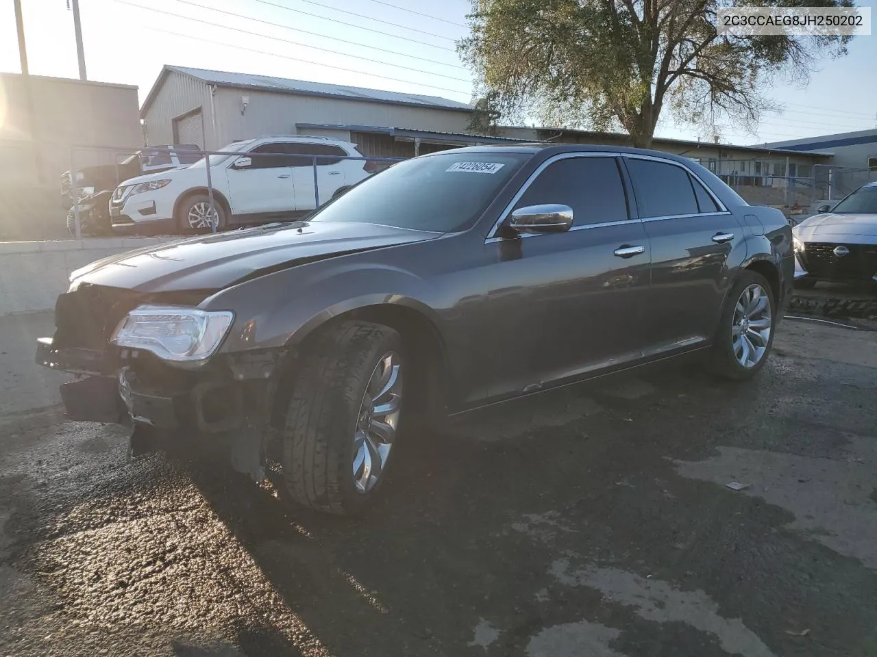 2018 Chrysler 300 Limited VIN: 2C3CCAEG8JH250202 Lot: 74226054