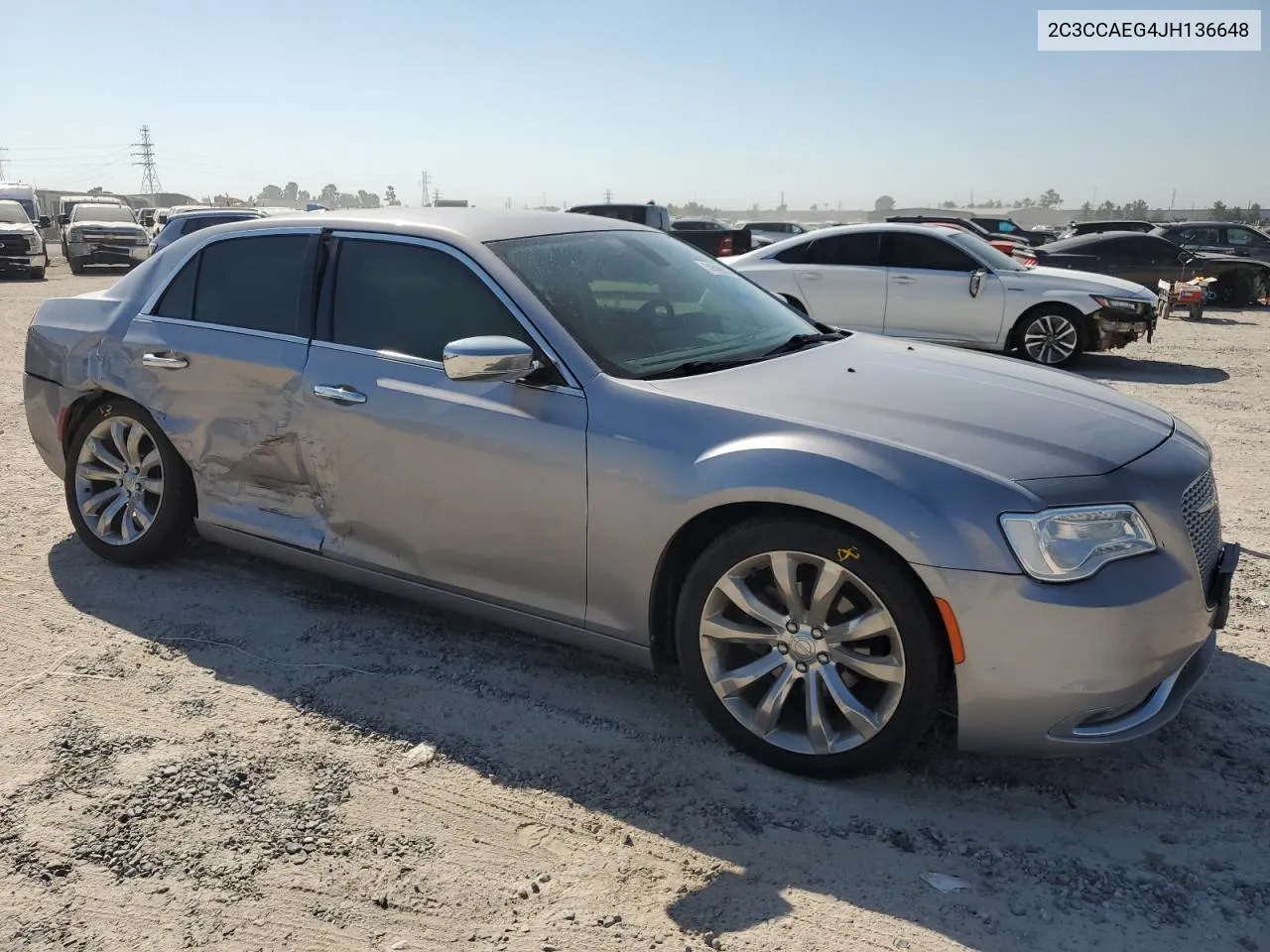 2018 Chrysler 300 Limited VIN: 2C3CCAEG4JH136648 Lot: 74589314