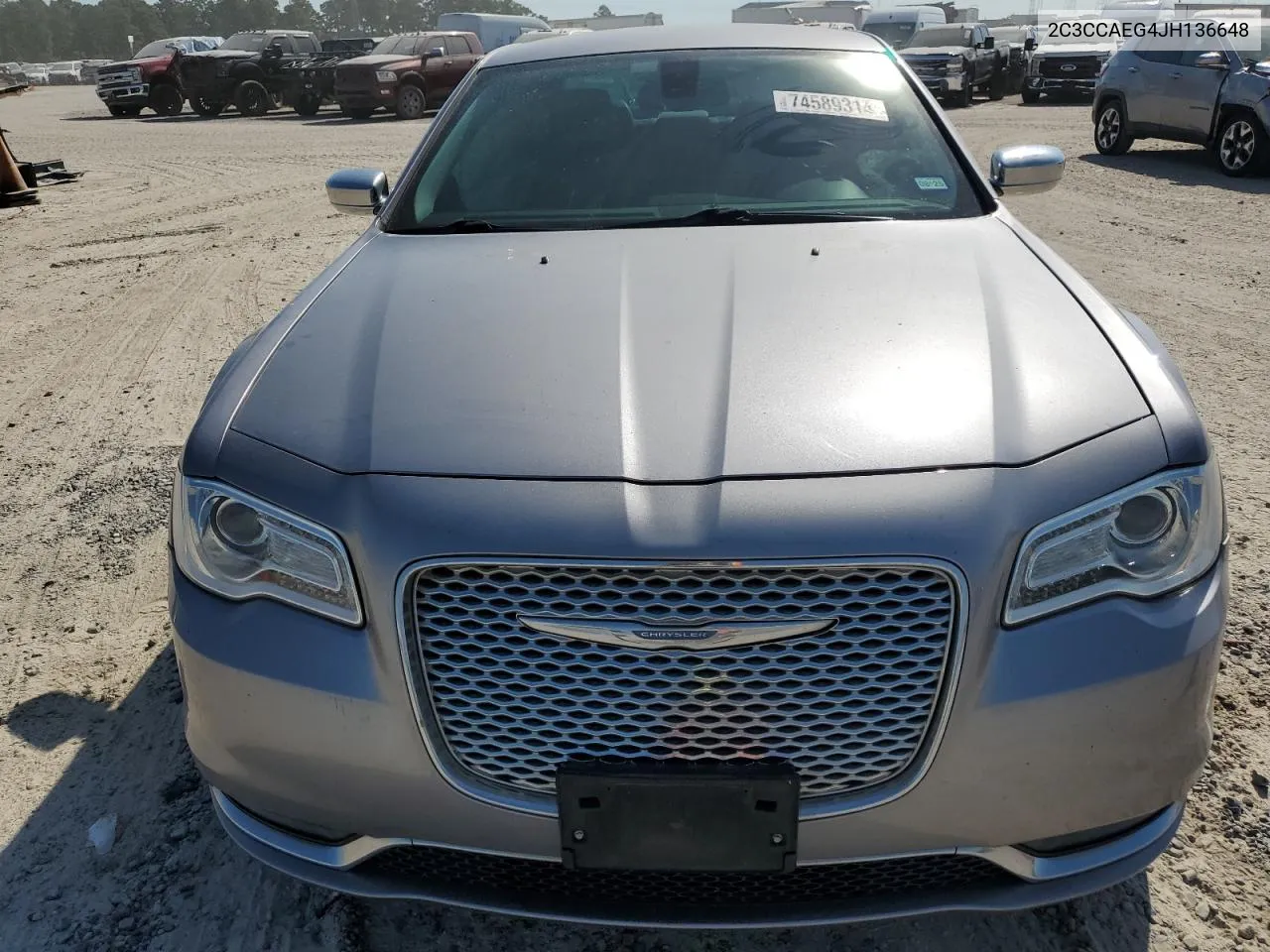 2018 Chrysler 300 Limited VIN: 2C3CCAEG4JH136648 Lot: 74589314