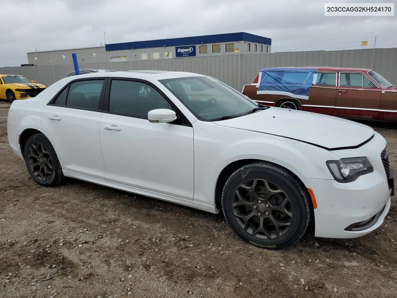 2019 Chrysler 300 S VIN: 2C3CCAGG2KH524170 Lot: 56948474