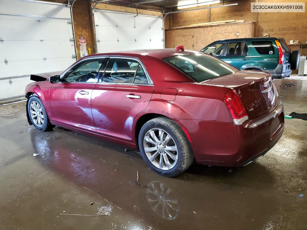 2C3CCAKGXKH591008 2019 Chrysler 300 Limited