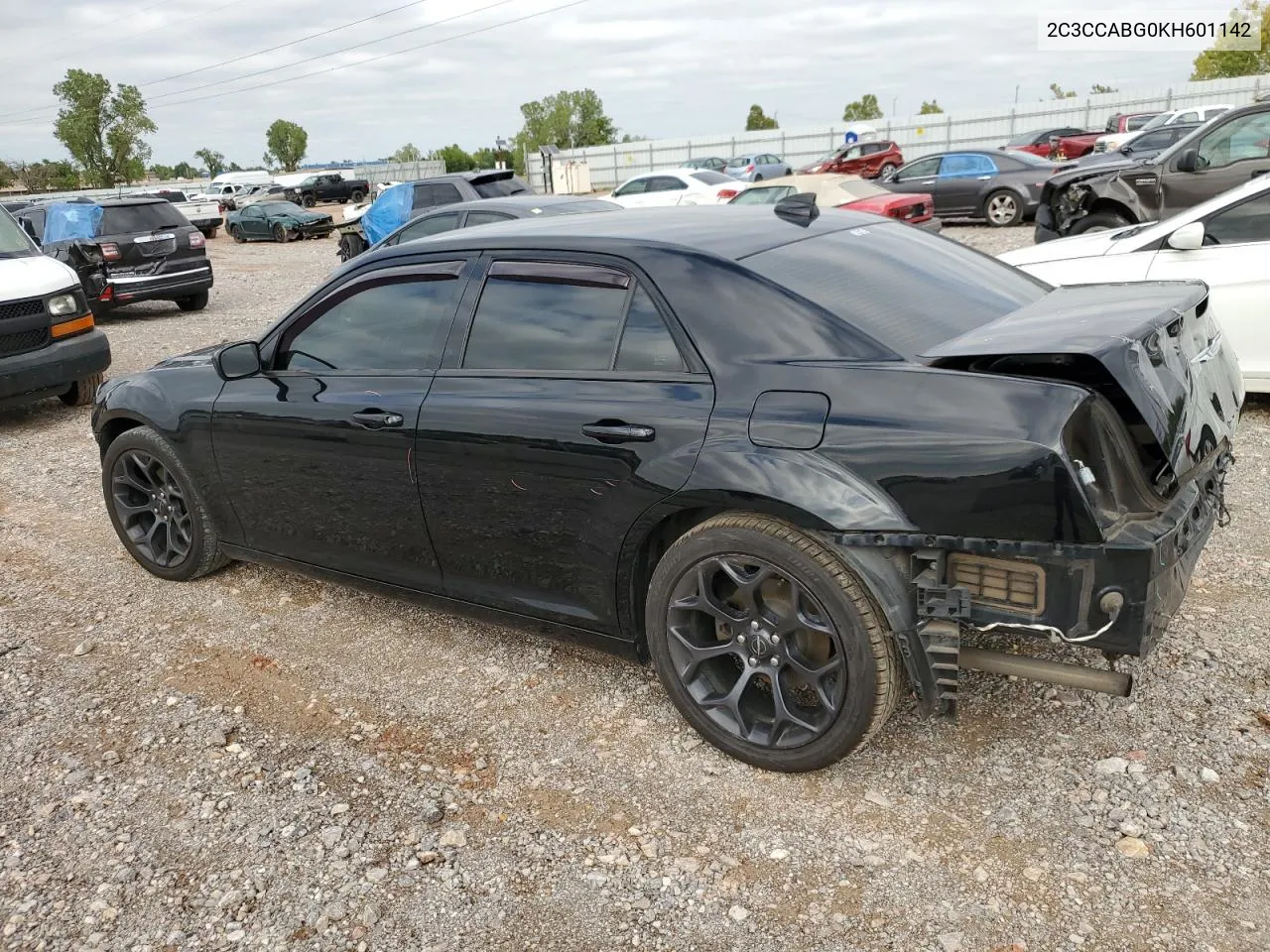 2019 Chrysler 300 S VIN: 2C3CCABG0KH601142 Lot: 71940624