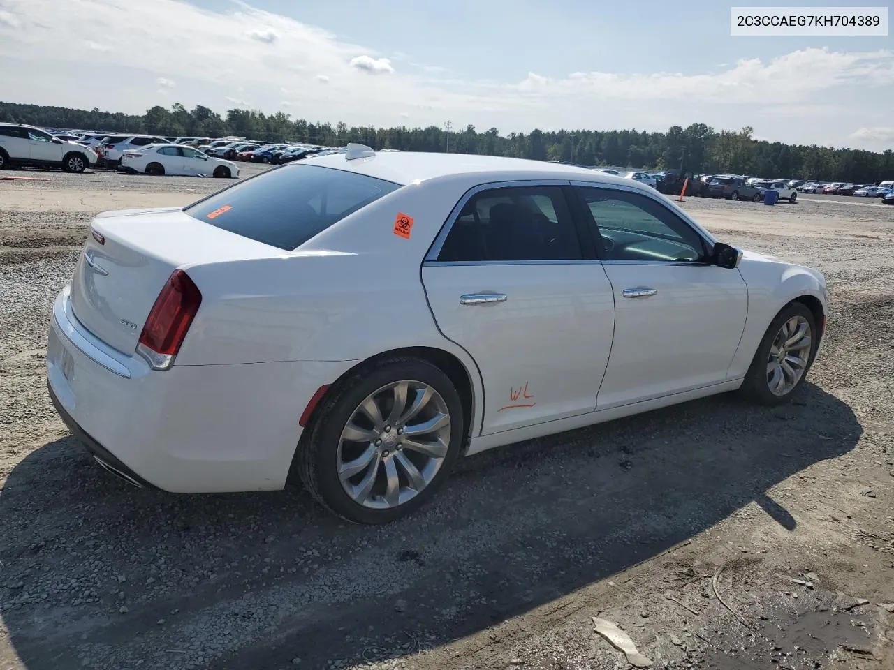 2019 Chrysler 300 Limited VIN: 2C3CCAEG7KH704389 Lot: 72165674