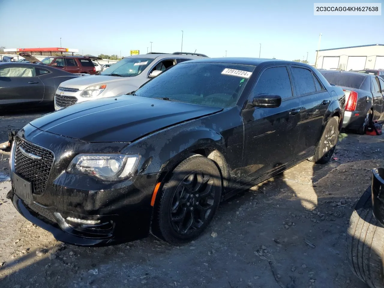 2019 Chrysler 300 S VIN: 2C3CCAGG4KH627638 Lot: 72912224