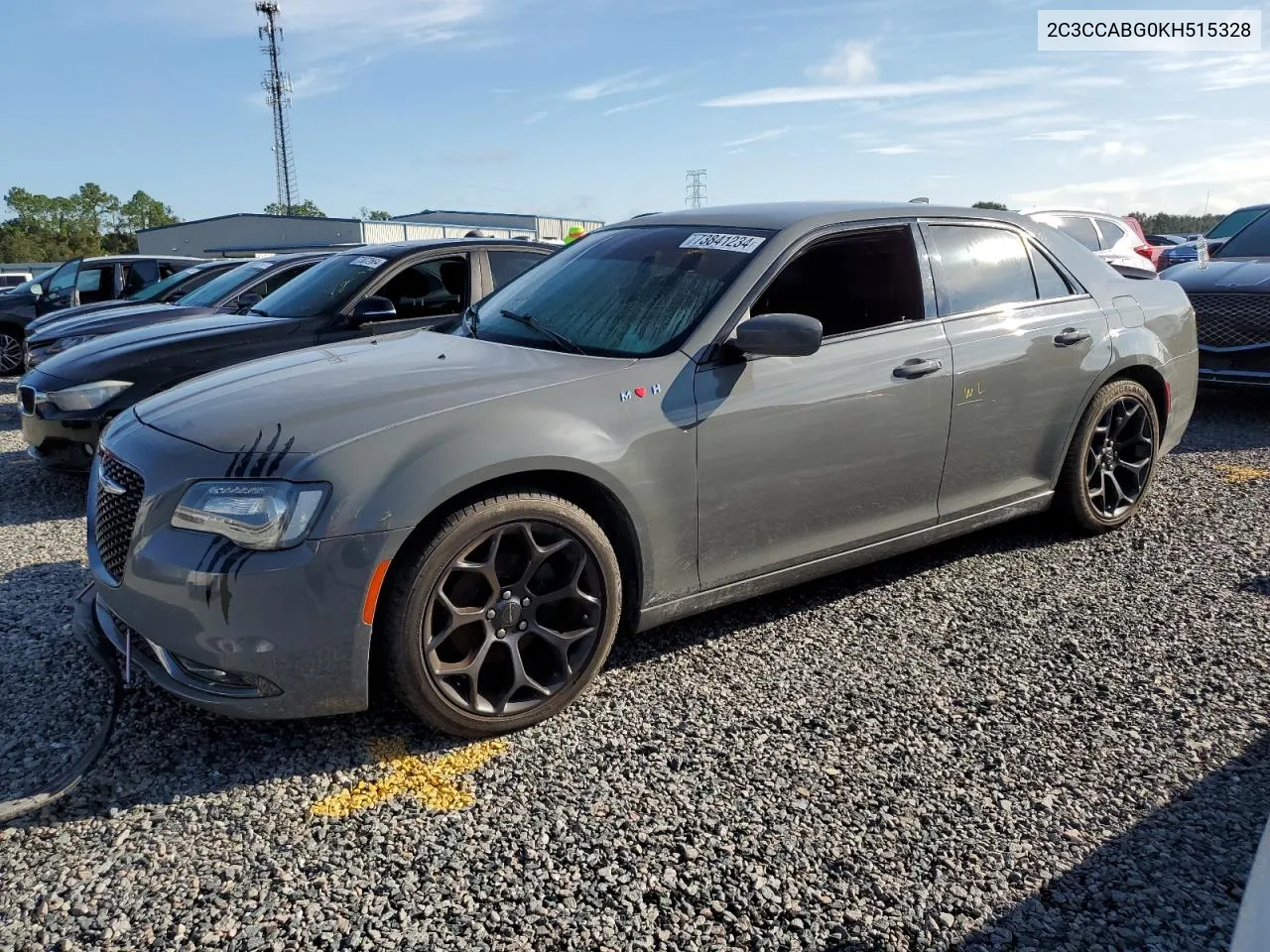 2019 Chrysler 300 S VIN: 2C3CCABG0KH515328 Lot: 73841234