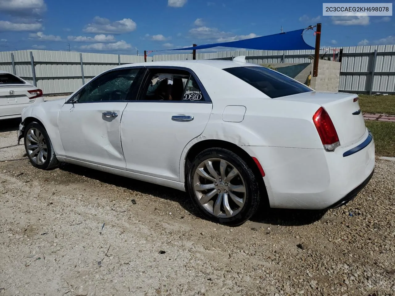 2019 Chrysler 300 Limited VIN: 2C3CCAEG2KH698078 Lot: 76363374