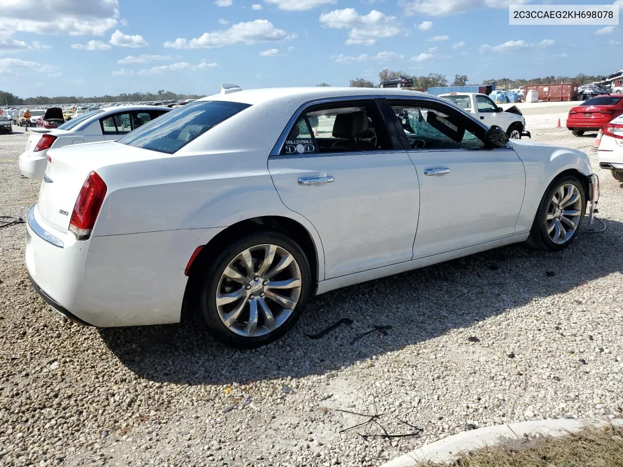 2019 Chrysler 300 Limited VIN: 2C3CCAEG2KH698078 Lot: 76363374