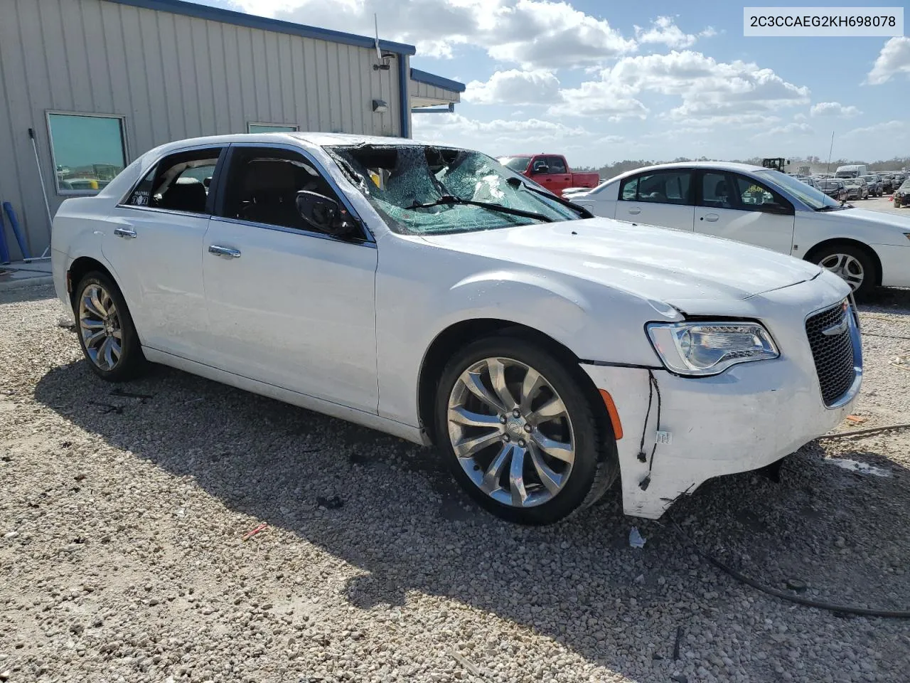 2019 Chrysler 300 Limited VIN: 2C3CCAEG2KH698078 Lot: 76363374