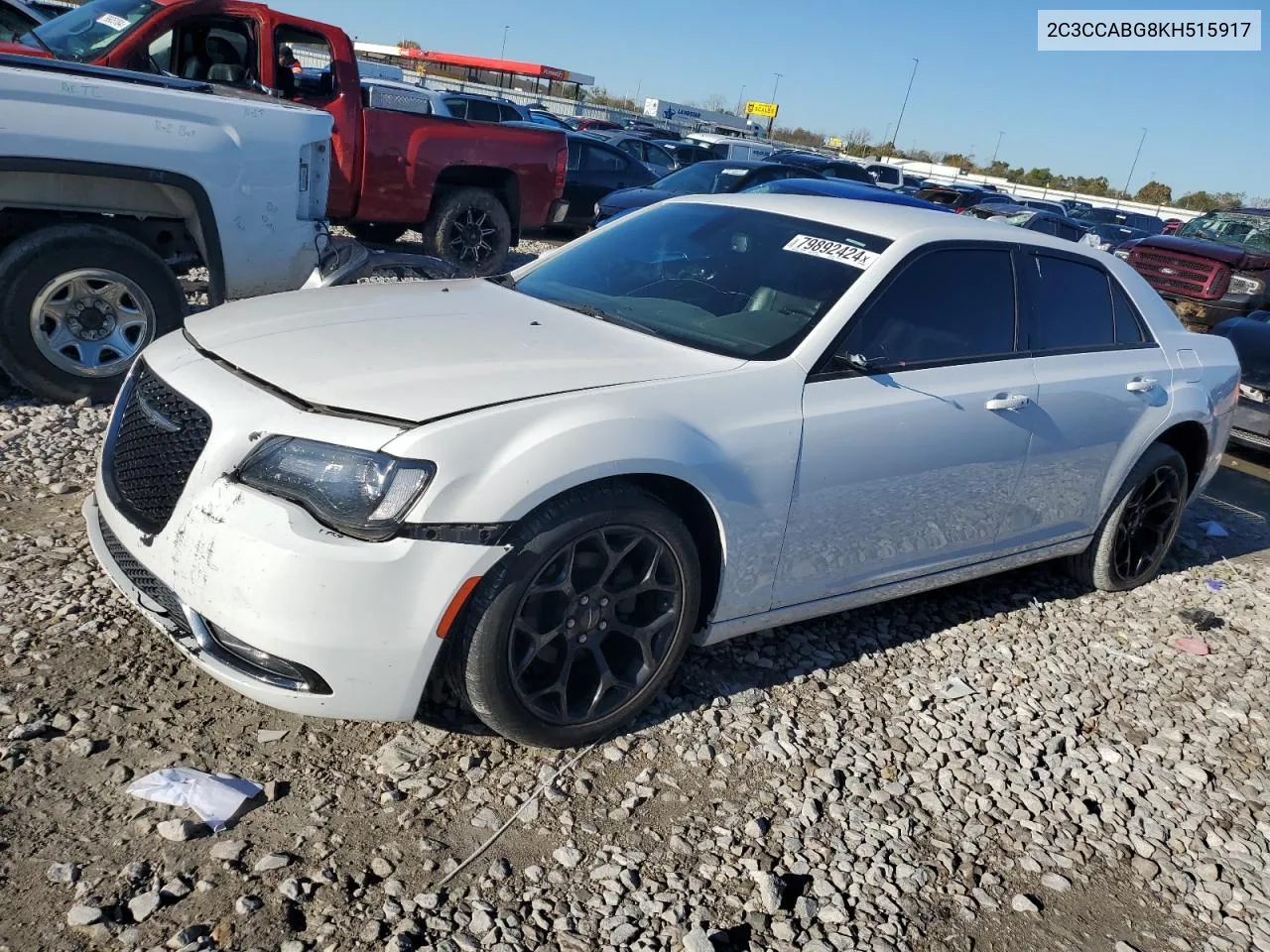 2019 Chrysler 300 S VIN: 2C3CCABG8KH515917 Lot: 79892424