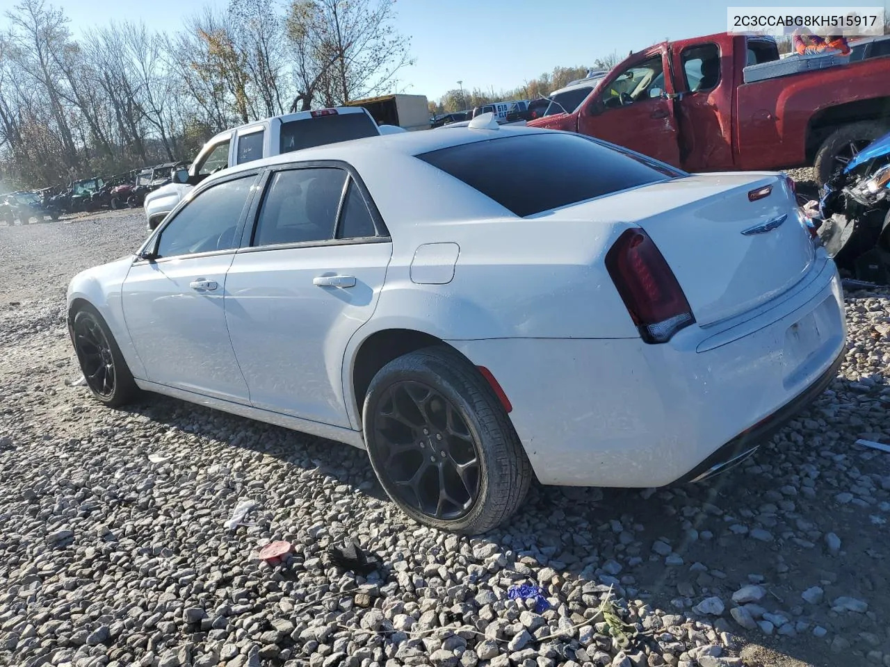 2019 Chrysler 300 S VIN: 2C3CCABG8KH515917 Lot: 79892424