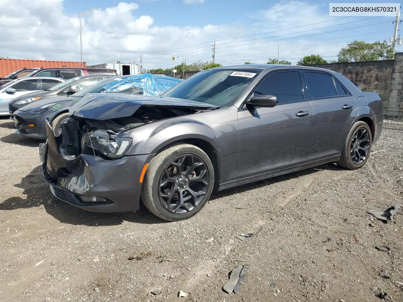 2C3CCABG8KH570321 2019 Chrysler 300 S