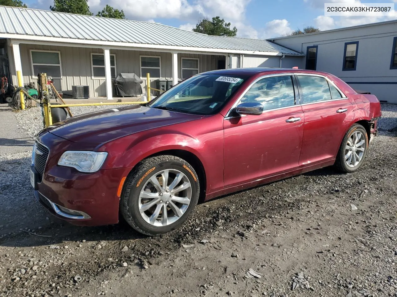 2019 Chrysler 300 Limited VIN: 2C3CCAKG3KH723087 Lot: 80695284