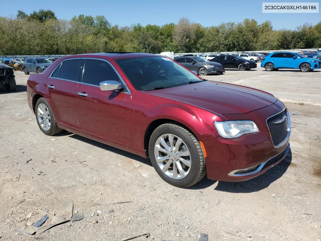 2020 Chrysler 300 Limited VIN: 2C3CCAKGXLH146186 Lot: 73597204