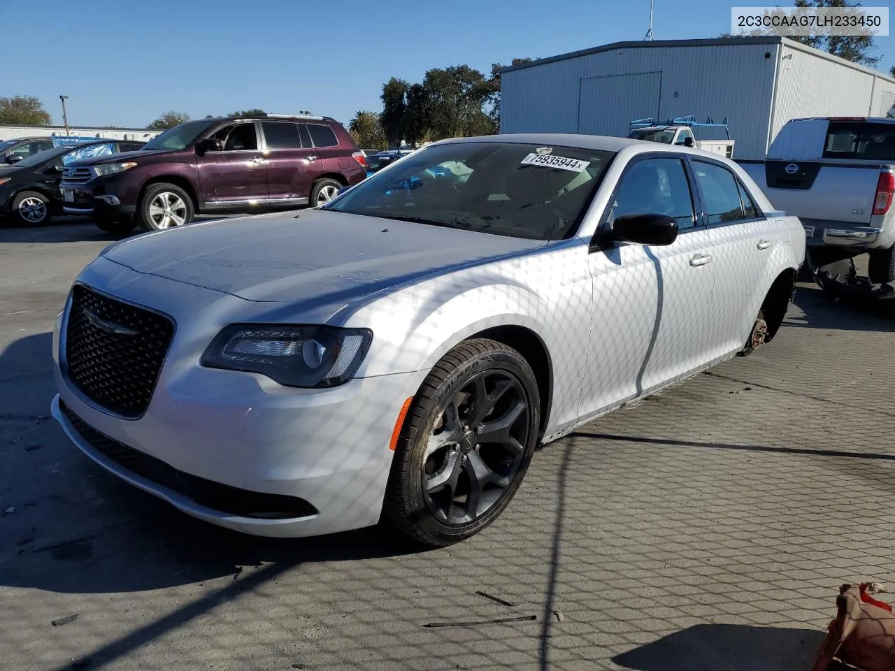 2020 Chrysler 300 Touring VIN: 2C3CCAAG7LH233450 Lot: 75935944