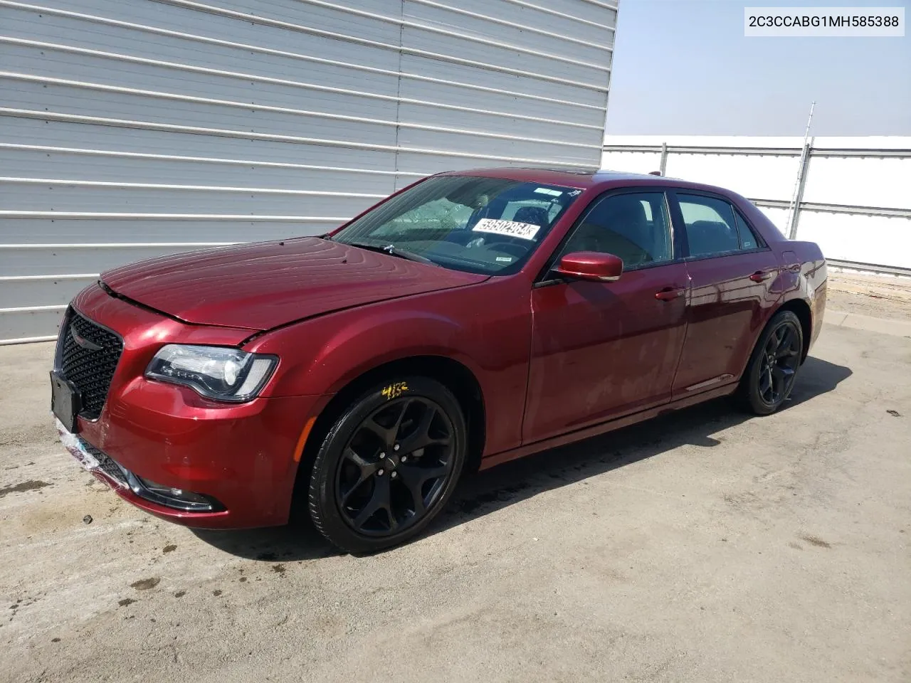 2021 Chrysler 300 S VIN: 2C3CCABG1MH585388 Lot: 59502964