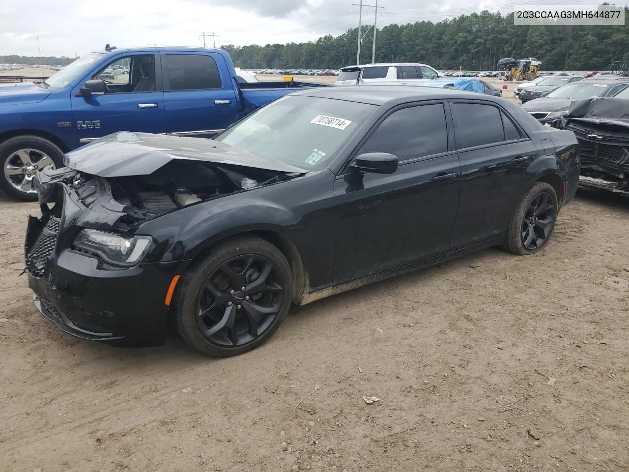 2021 Chrysler 300 Touring VIN: 2C3CCAAG3MH644877 Lot: 70758714