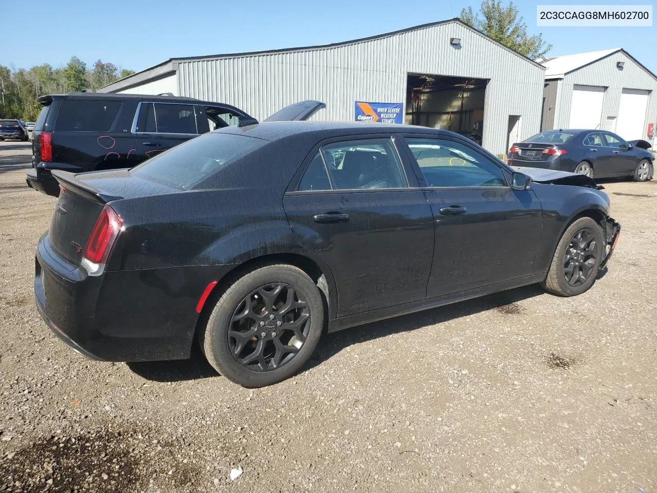 2C3CCAGG8MH602700 2021 Chrysler 300 S