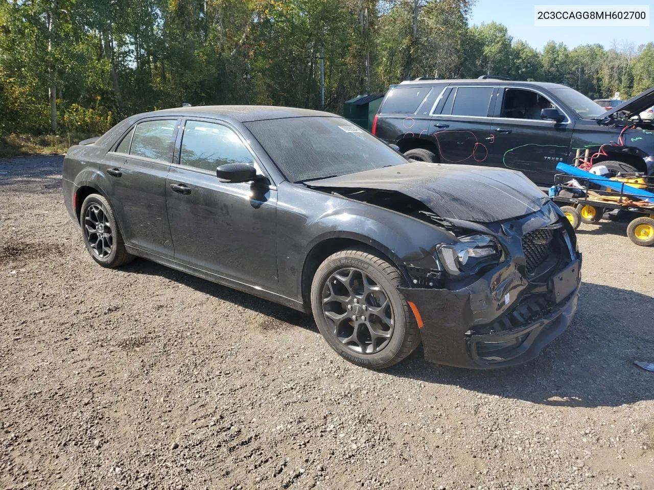 2021 Chrysler 300 S VIN: 2C3CCAGG8MH602700 Lot: 70996324