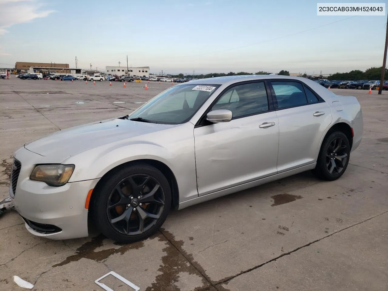 2021 Chrysler 300 S VIN: 2C3CCABG3MH524043 Lot: 72227104