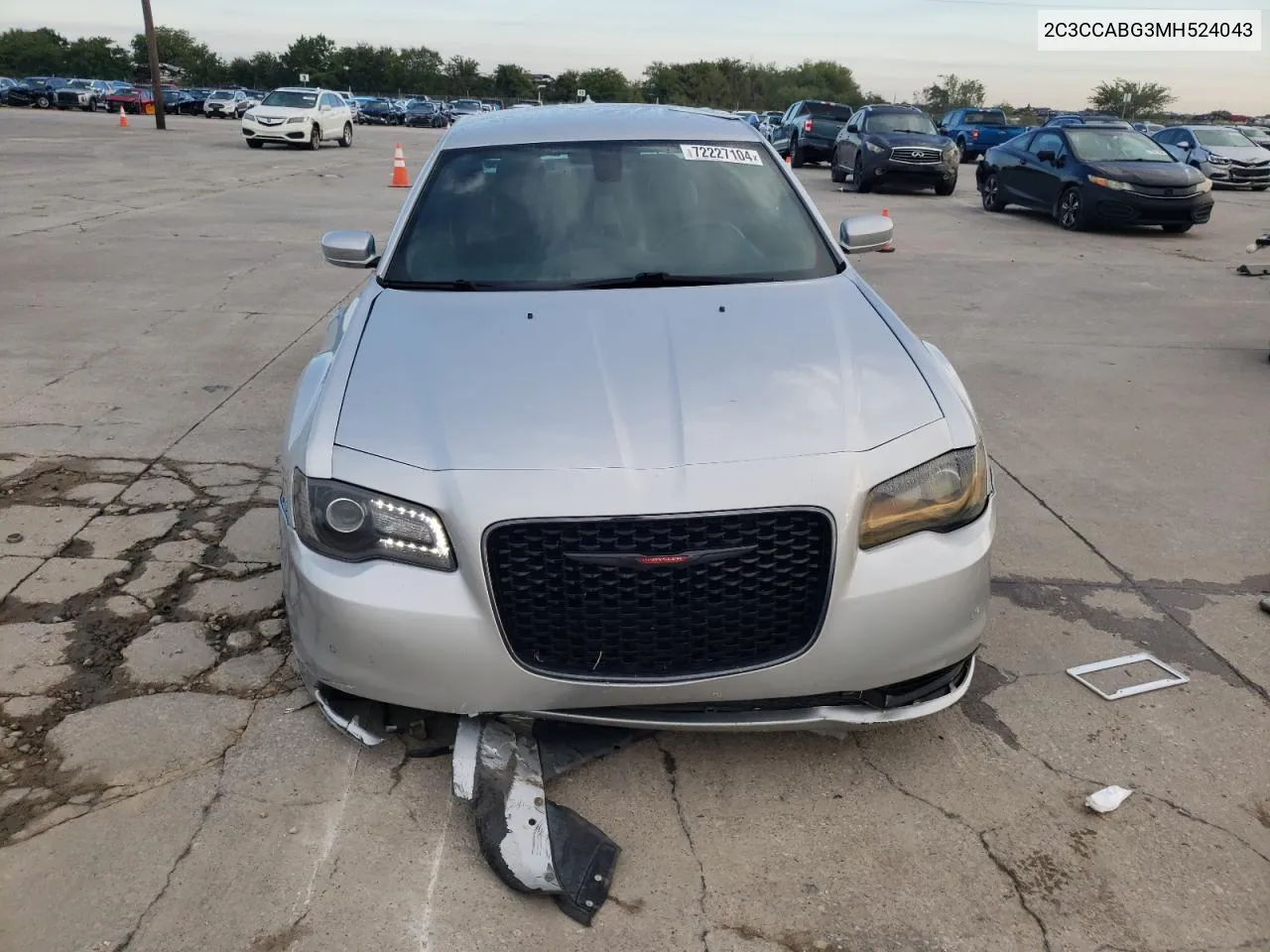 2021 Chrysler 300 S VIN: 2C3CCABG3MH524043 Lot: 72227104