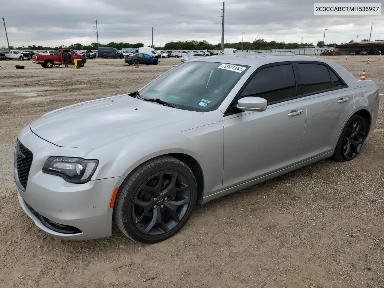 2021 Chrysler 300 S VIN: 2C3CCABG1MH536997 Lot: 73184224