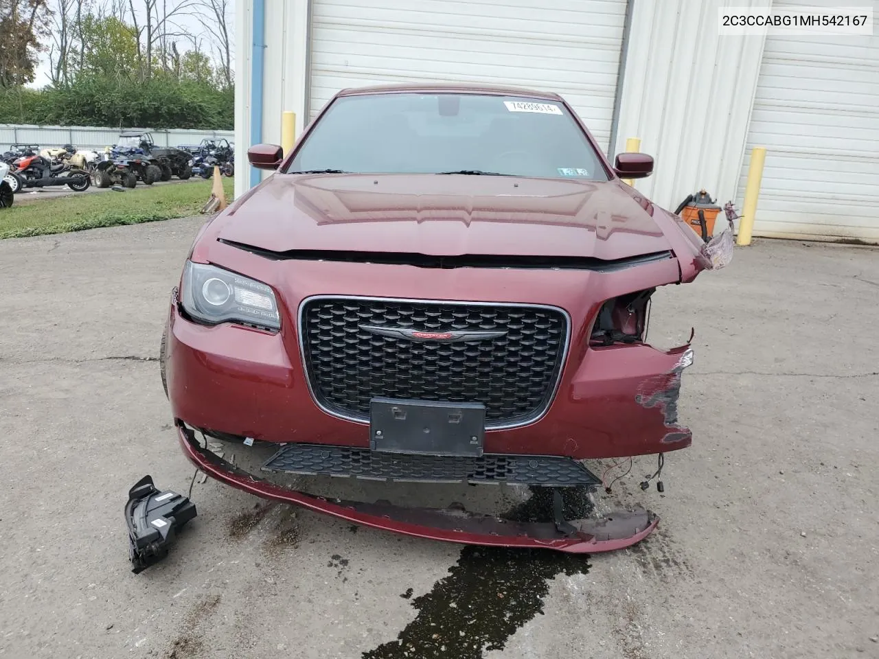 2021 Chrysler 300 S VIN: 2C3CCABG1MH542167 Lot: 74289614