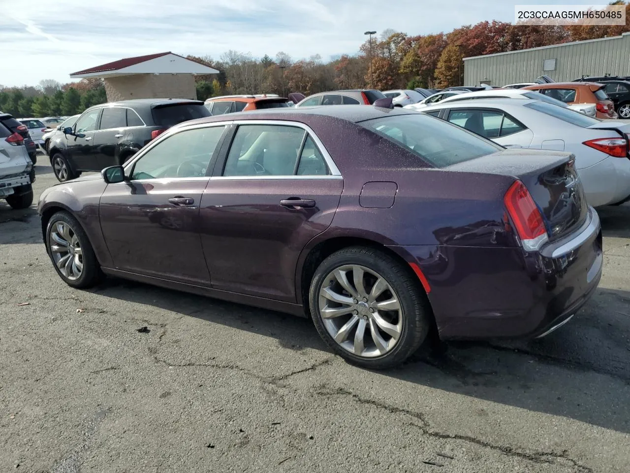 2021 Chrysler 300 Touring VIN: 2C3CCAAG5MH650485 Lot: 78473894