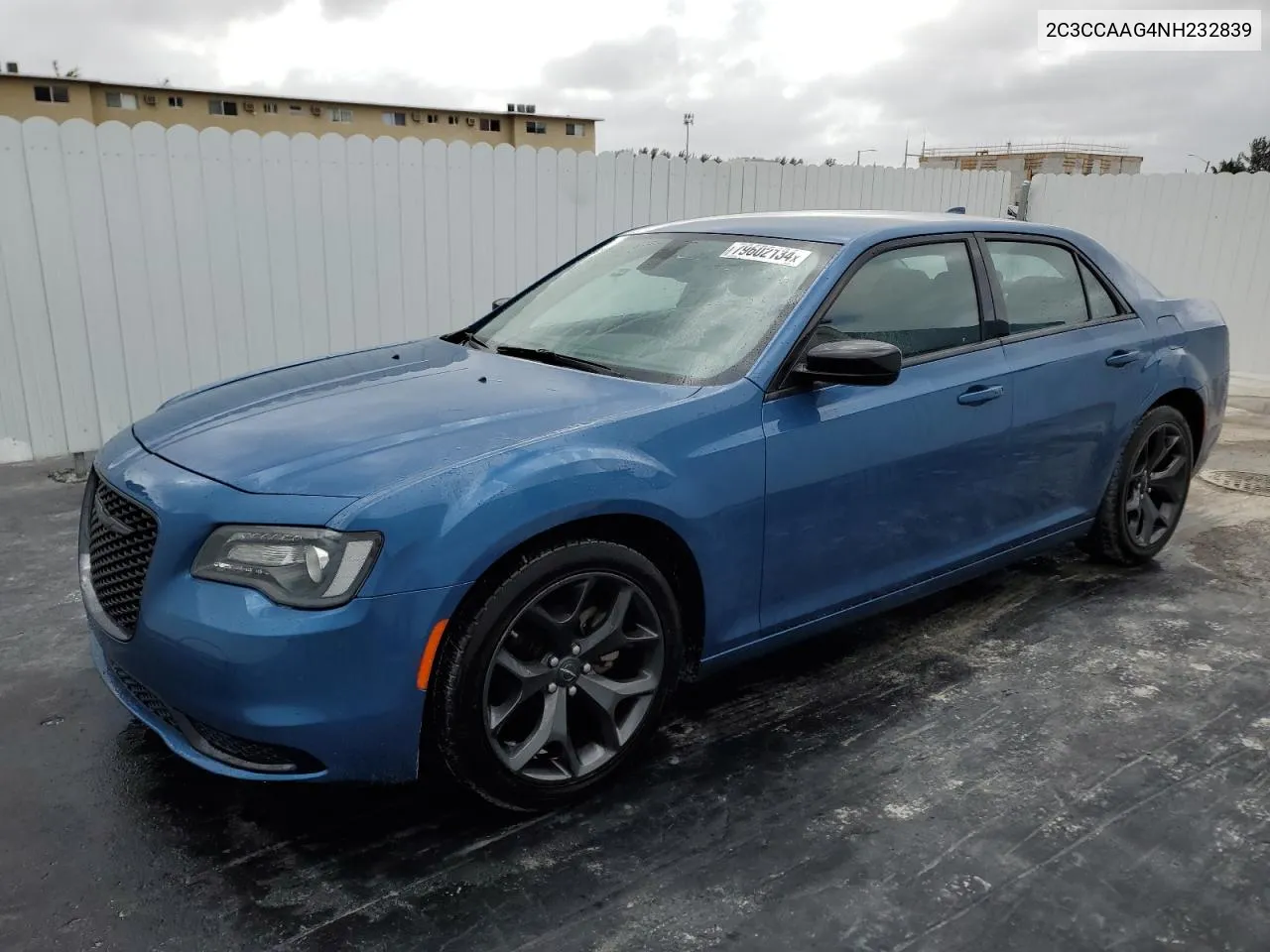 2022 Chrysler 300 Touring VIN: 2C3CCAAG4NH232839 Lot: 79602134