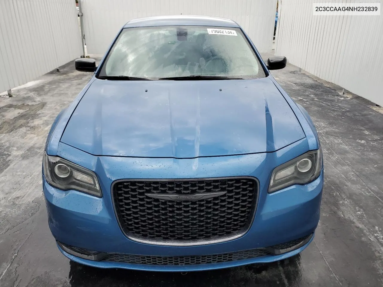 2022 Chrysler 300 Touring VIN: 2C3CCAAG4NH232839 Lot: 79602134