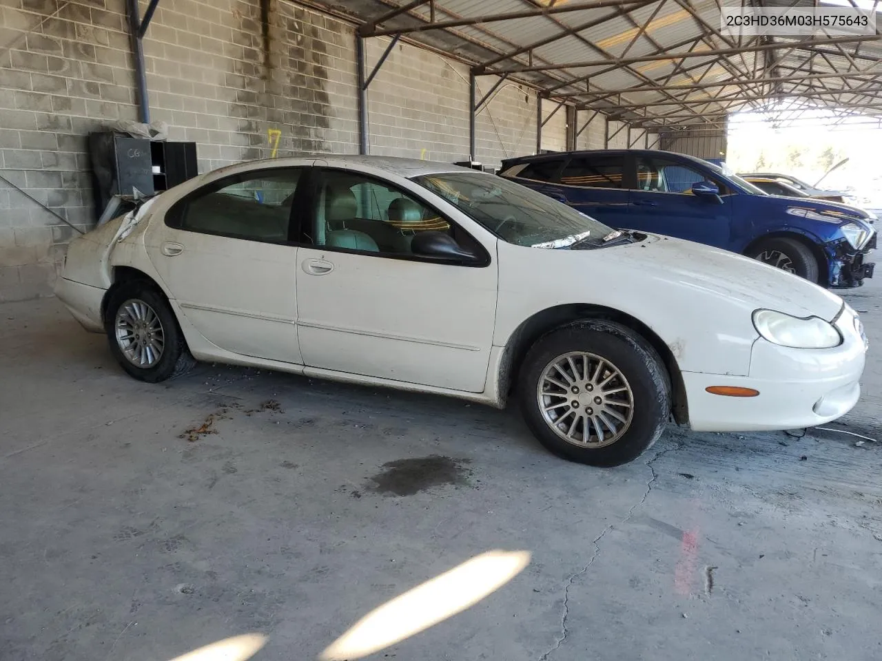 2003 Chrysler Concorde Lxi VIN: 2C3HD36M03H575643 Lot: 71835623