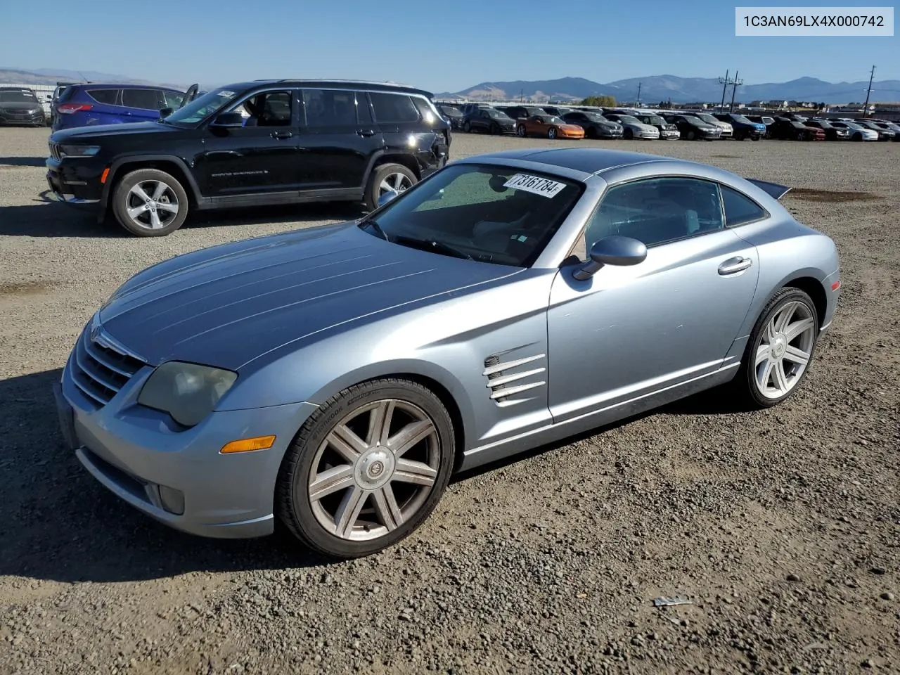 2004 Chrysler Crossfire Limited VIN: 1C3AN69LX4X000742 Lot: 73161784