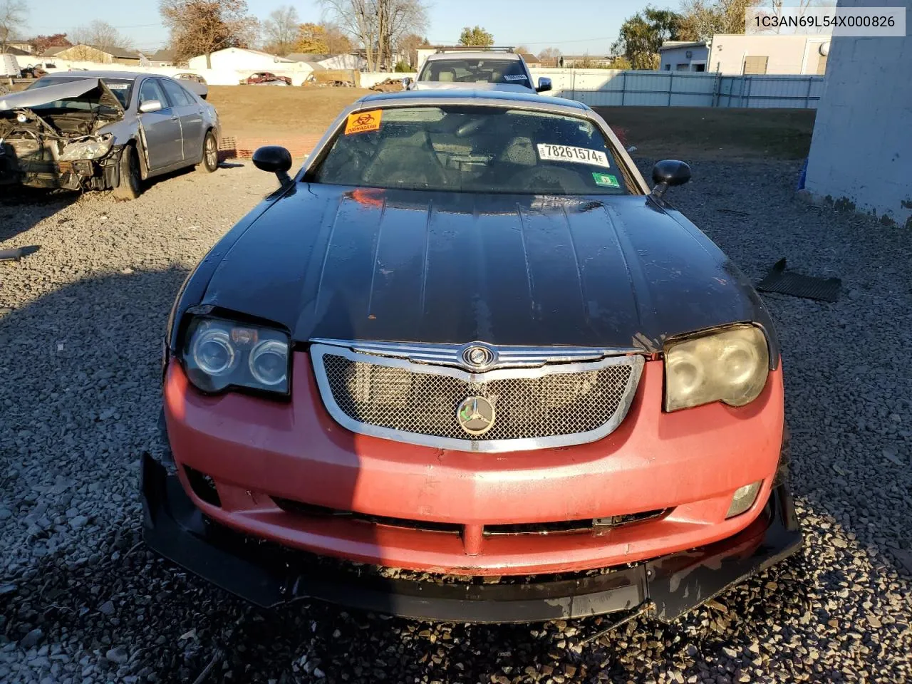 2004 Chrysler Crossfire Limited VIN: 1C3AN69L54X000826 Lot: 78261574