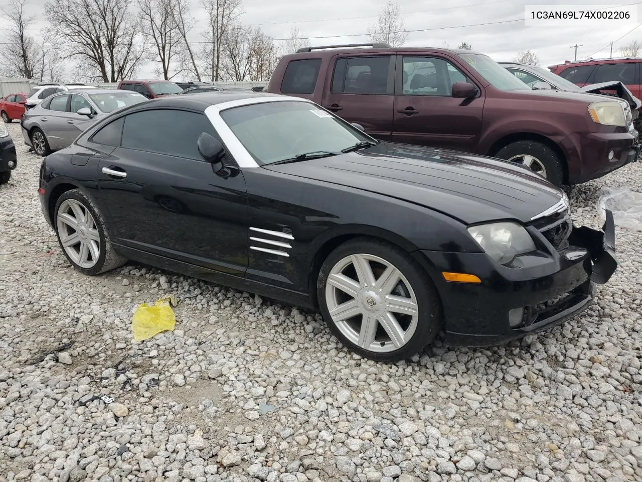 2004 Chrysler Crossfire Limited VIN: 1C3AN69L74X002206 Lot: 79107444