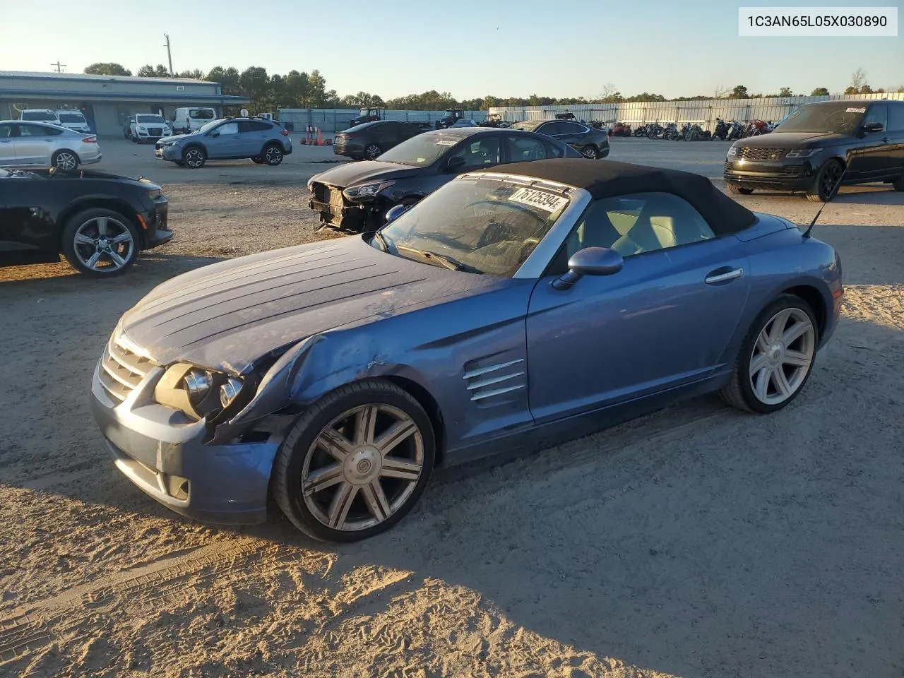 2005 Chrysler Crossfire Limited VIN: 1C3AN65L05X030890 Lot: 76125394