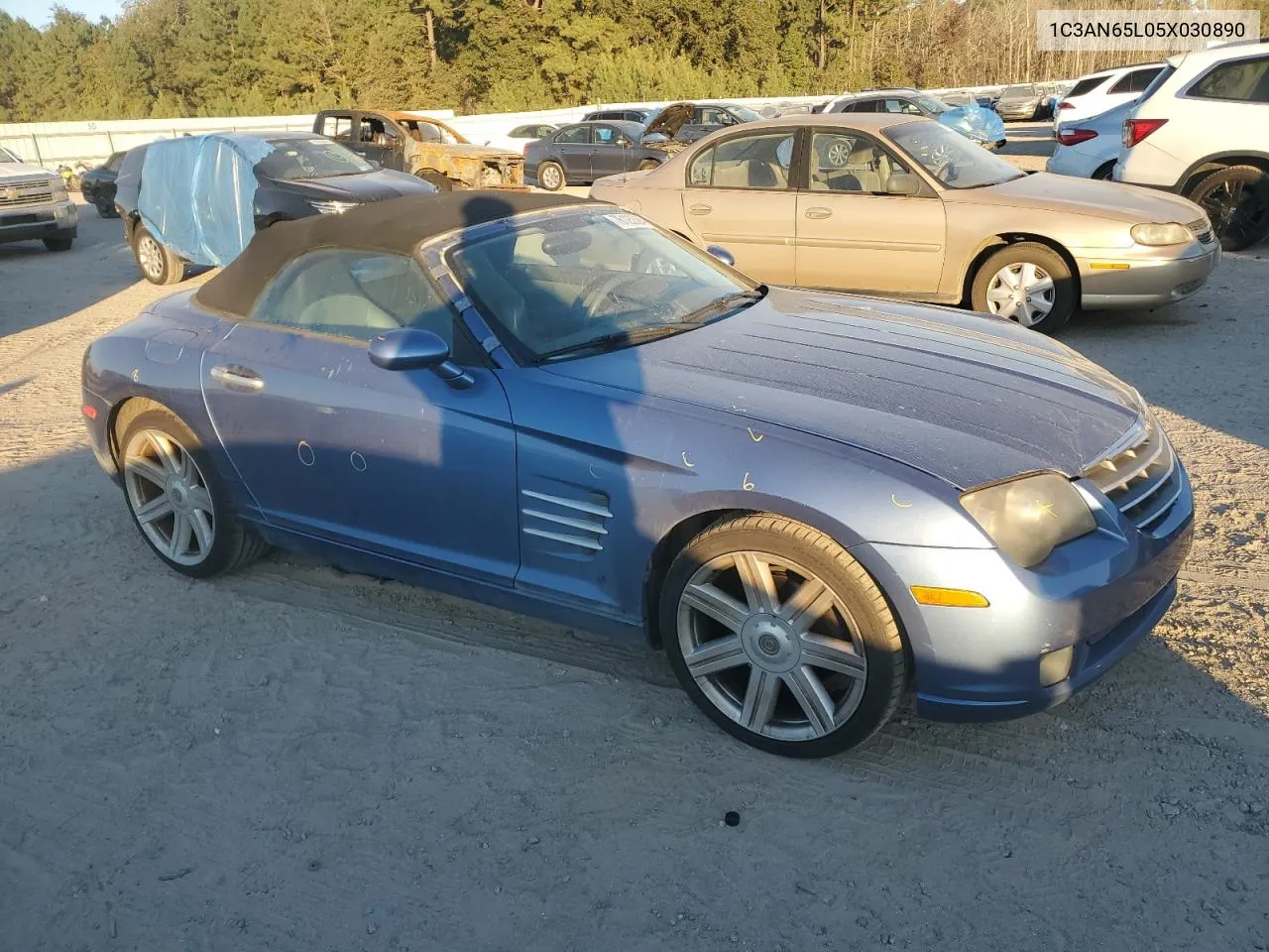 2005 Chrysler Crossfire Limited VIN: 1C3AN65L05X030890 Lot: 76125394