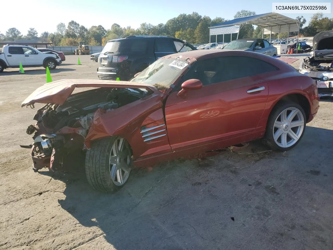 2005 Chrysler Crossfire Limited VIN: 1C3AN69L75X025986 Lot: 76934204