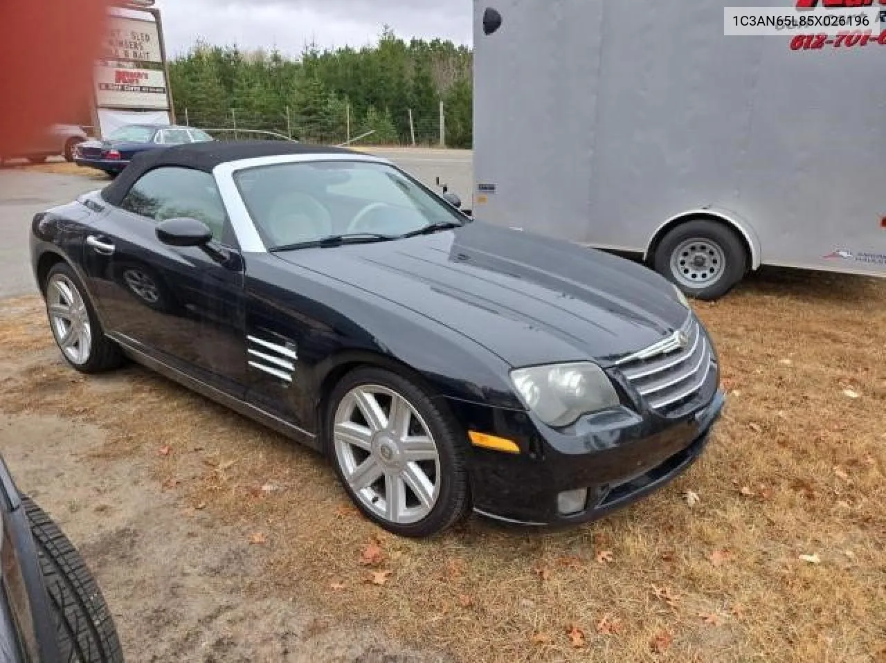 2005 Chrysler Crossfire Limited VIN: 1C3AN65L85X026196 Lot: 79705024