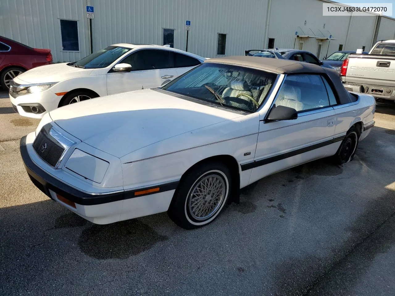 1990 Chrysler Lebaron VIN: 1C3XJ4533LG472070 Lot: 74314104