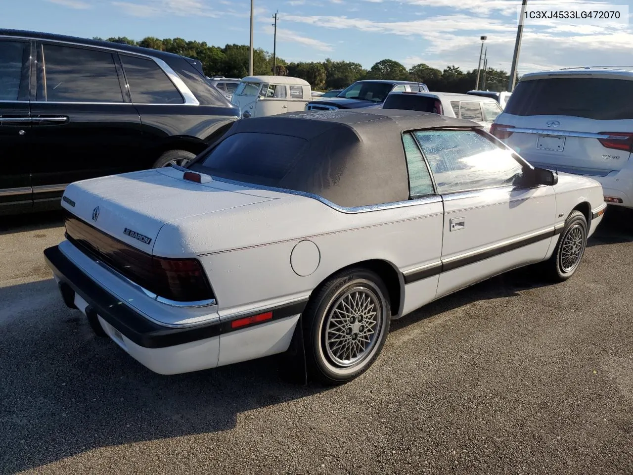 1990 Chrysler Lebaron VIN: 1C3XJ4533LG472070 Lot: 74314104