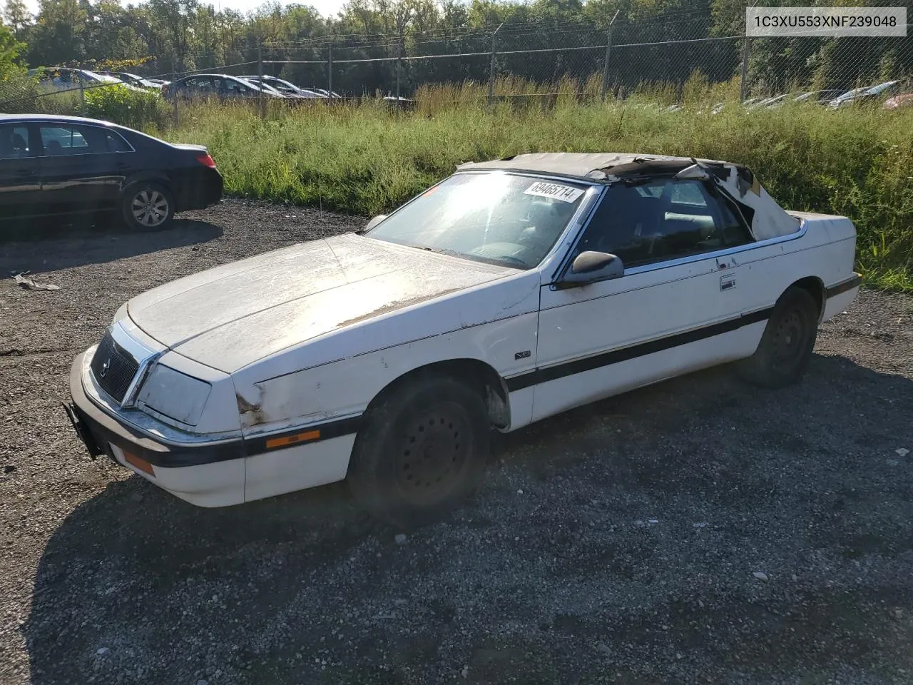 1992 Chrysler Lebaron Lx VIN: 1C3XU553XNF239048 Lot: 69465714