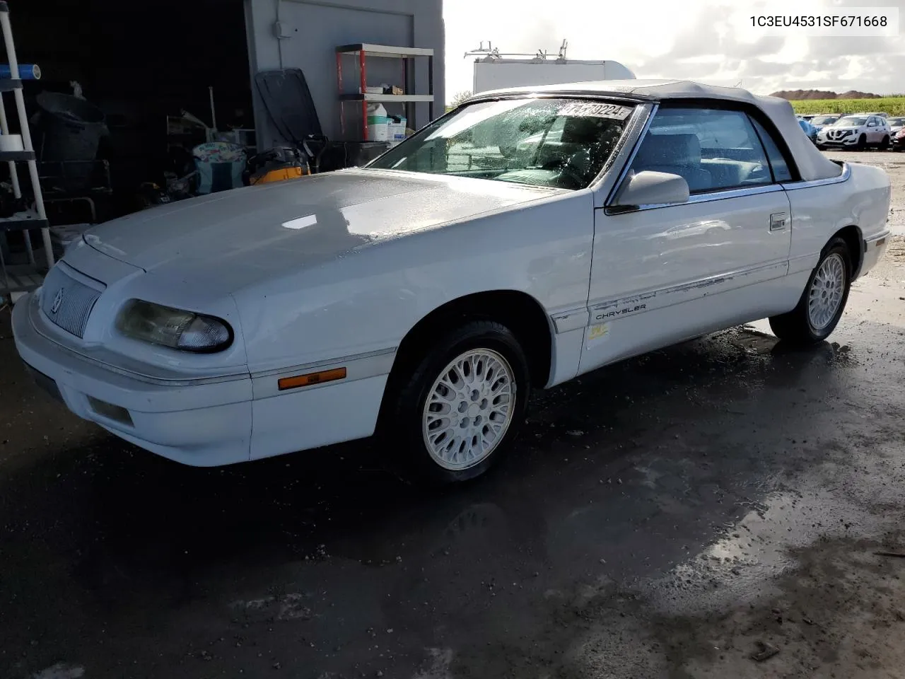 1995 Chrysler Lebaron Gtc VIN: 1C3EU4531SF671668 Lot: 74679224