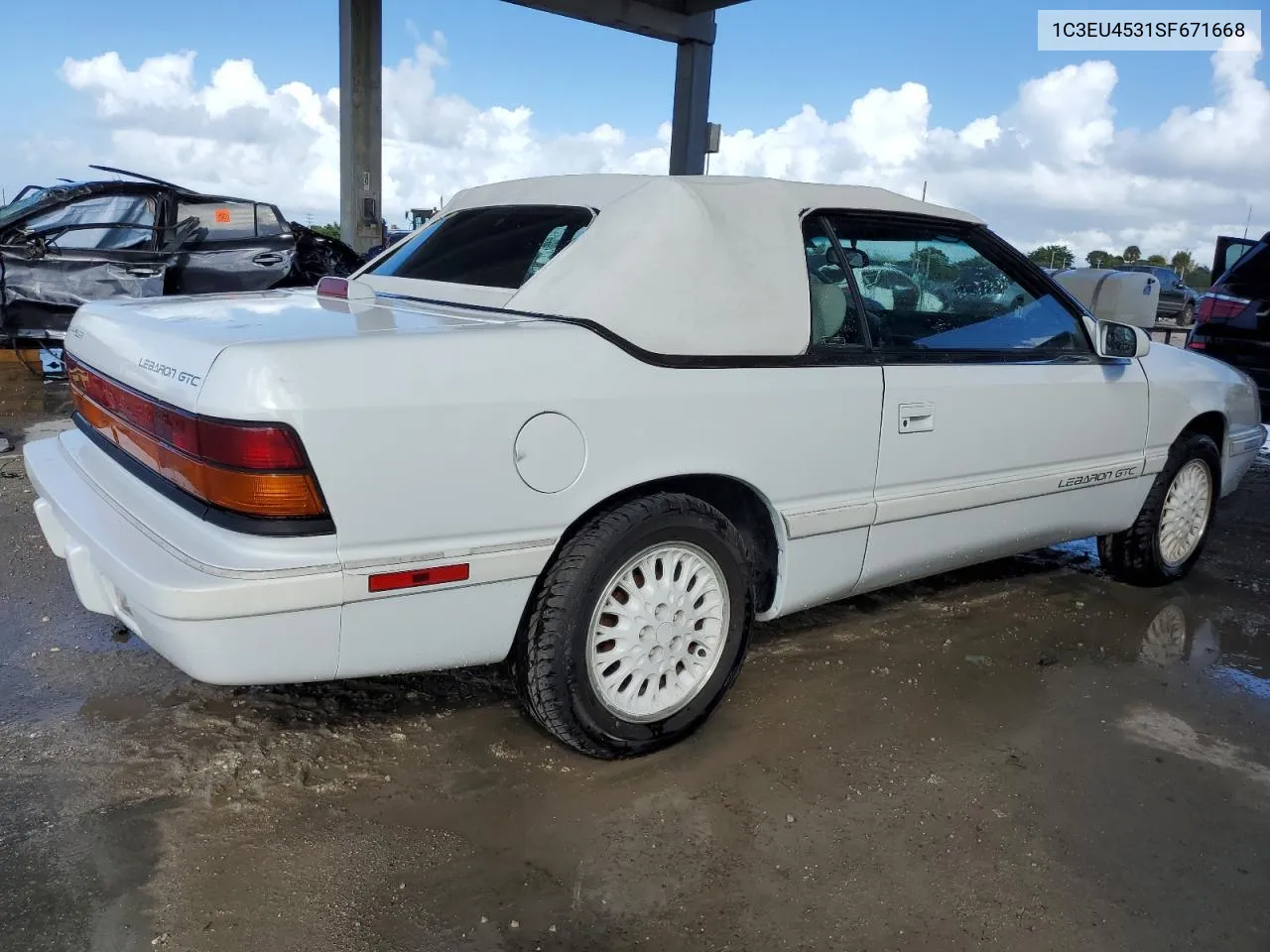 1995 Chrysler Lebaron Gtc VIN: 1C3EU4531SF671668 Lot: 74679224