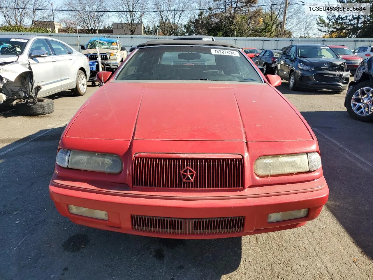 1995 Chrysler Lebaron Gtc VIN: 1C3EU4538SF506684 Lot: 76207694